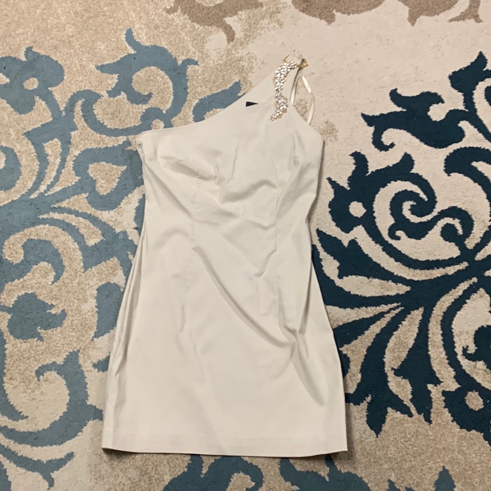 Vintage Express Beige/Tan Dress with Sparkly Detail